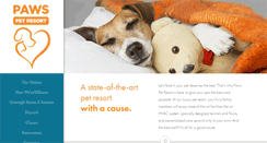Desktop Screenshot of pawspetresort.com