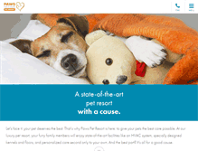 Tablet Screenshot of pawspetresort.com